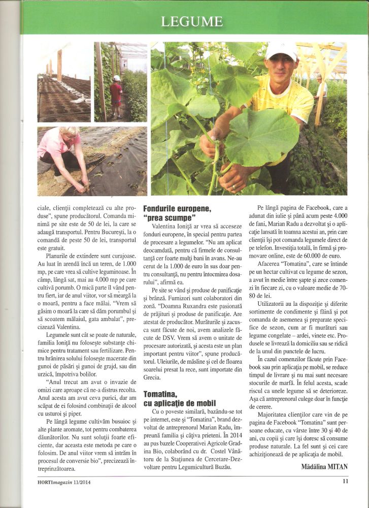 Revista Horti - legumedetara la un click distanta